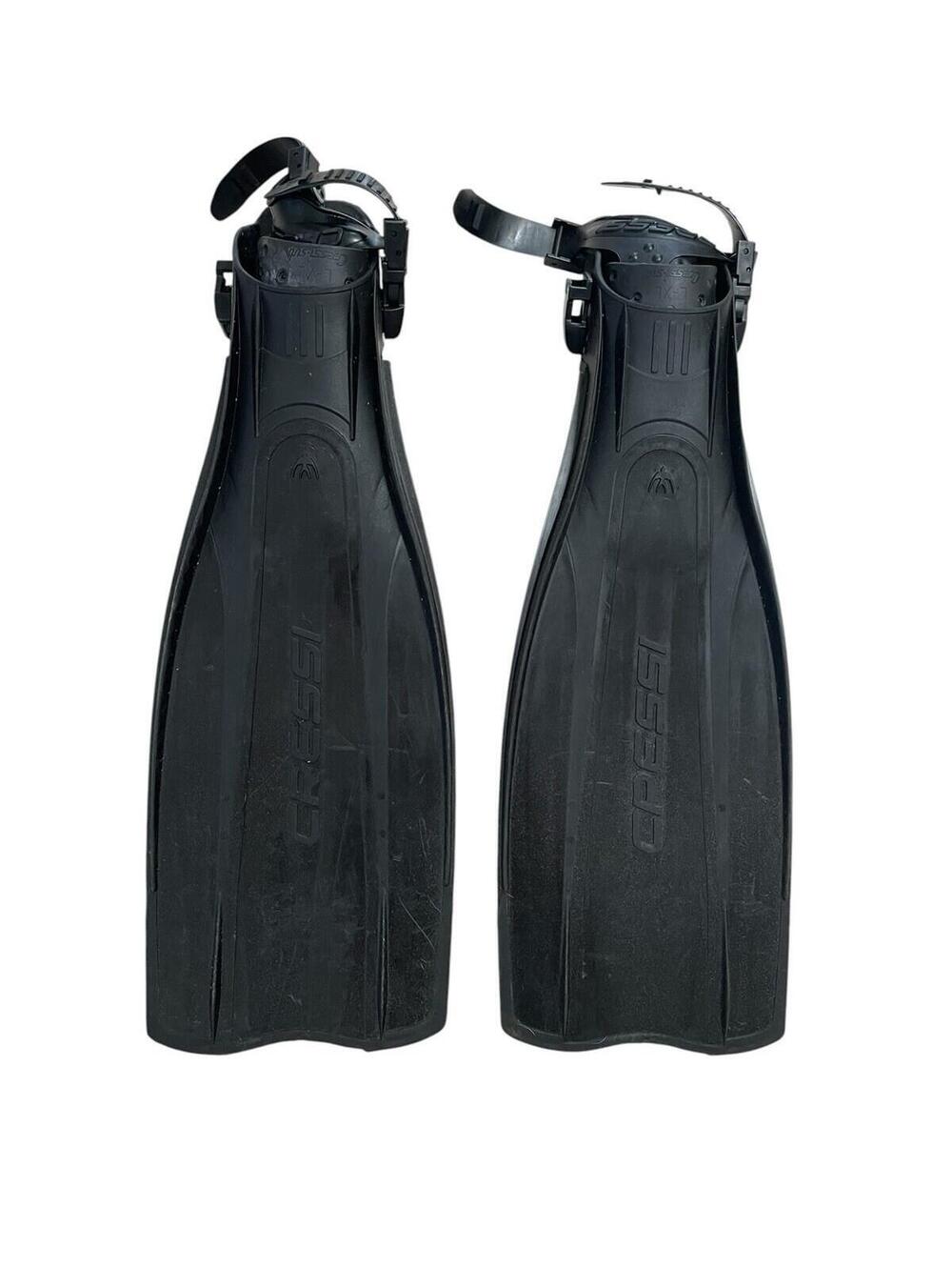 Adjust Cressi Pro Light Open Heel Adjustable Fins (Black) - Size M-L